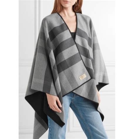 burberry merino wool poncho|Burberry charlotte cape.